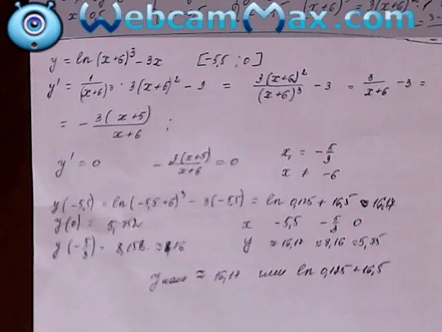 Ln 8 5 9. Ln (x^3+5x). Y=x3+6x2-4 на отрезке [-5;0]. Ln6x. Y 3x Ln x 3 3 на отрезке 2.5 0.