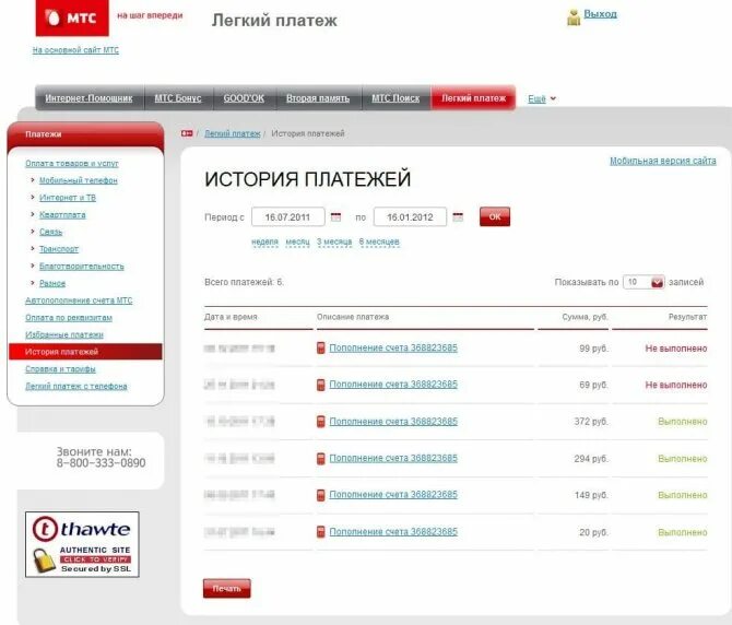 Легкий платеж. История платежей. Как в МТС узнать историю платежей. Последние списания МТС. Запрет возврата части аванса мтс