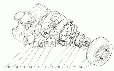 Схема раздатки газ 3308