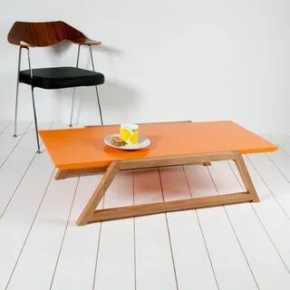 A orange table