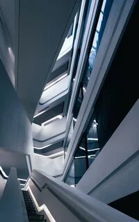 Inside building