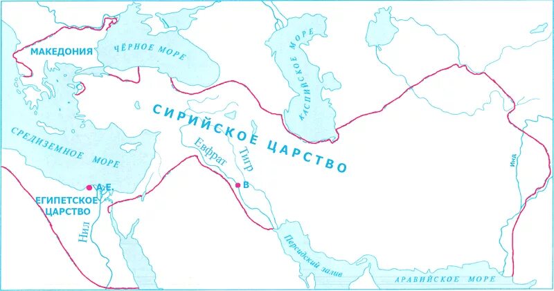 Контурная карта образование и распад державы македонского. КАРТАРАСПАД днржавы Македонского.