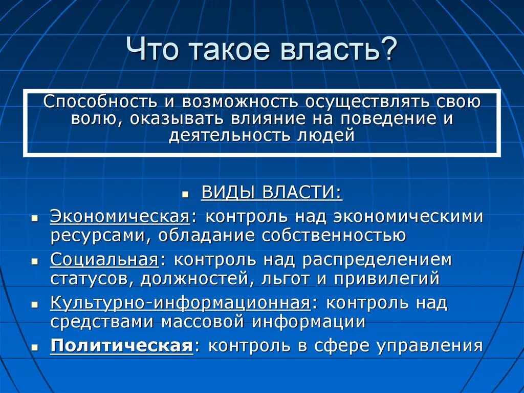 О власти. Ъ-власть. Влас. Власть определение.