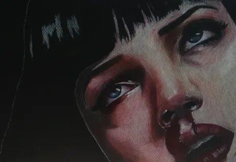 Uma Thurman mia wallace Quentin Tarantino cinefile pulp fiction ILLUSTRATIO...