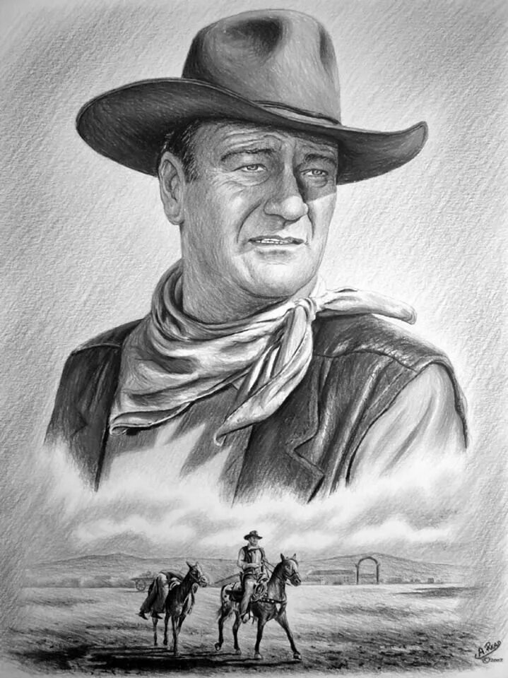 John Wayne. Джон Уэйн вестерн. Дикий Запад, Джон Вэйн. Джона Хэнк вестерн. Ковбои карандашом