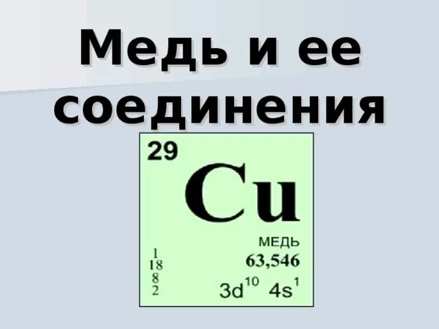 Медь в соединениях имеет. Соединения меди. Медь и его соединения. Химические соединения меди. Характеристика соединений меди.