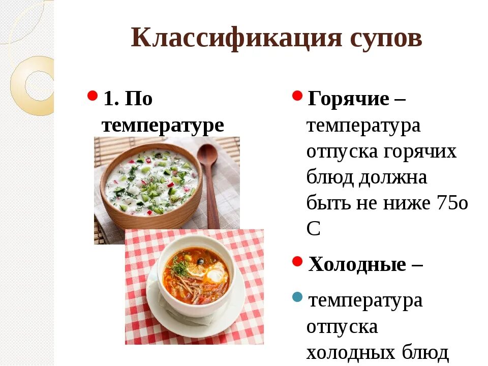 Классификация супов. Классификация и ассортимент супов. Классификация заправочных супов. Классификация сложных супов.