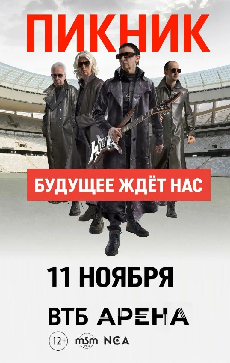 Пикник будущее. Пикник будущее ждет нас. пикник будущее ждет нас концерт. пикник концерт втб арена.