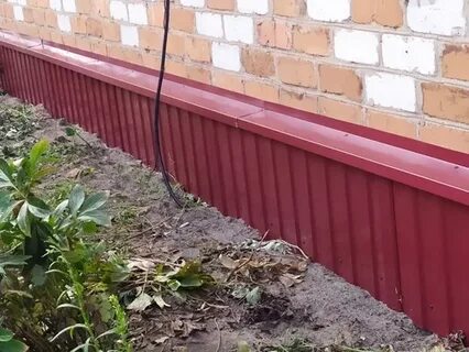 Цоколь дома своими руками профлистом
