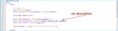 Meta tag html