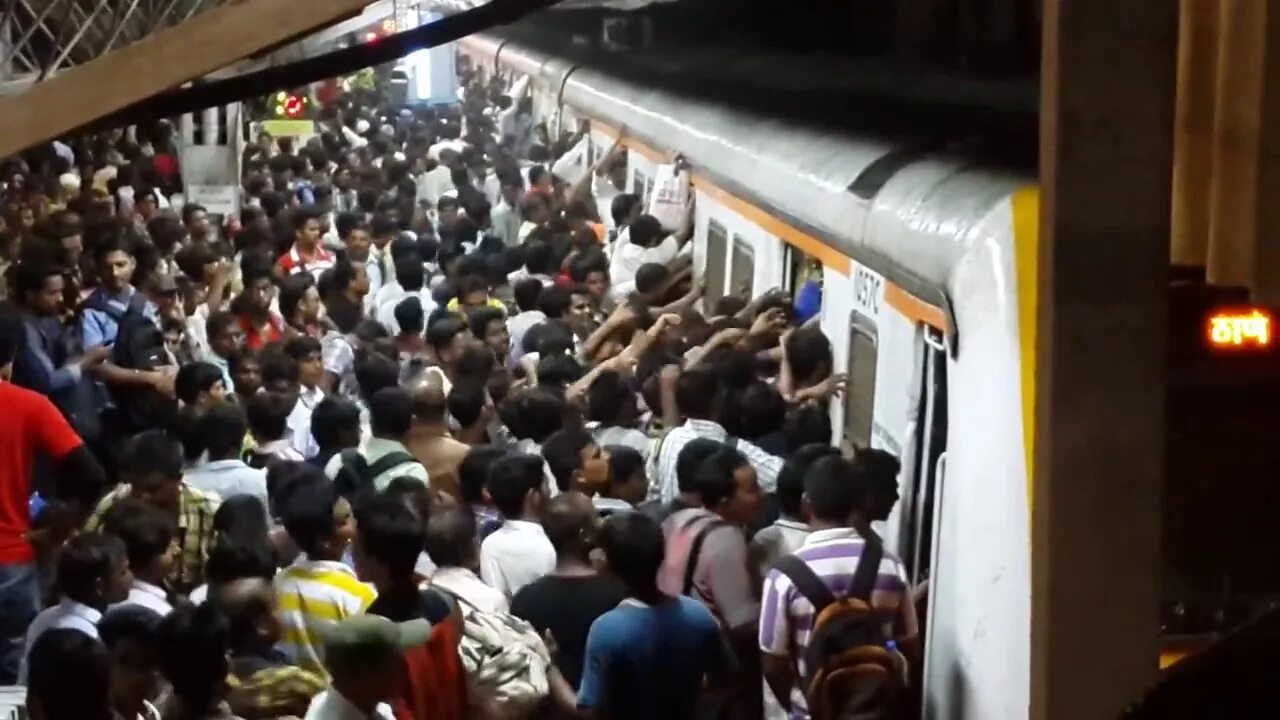 Crowded more crowded the most crowded
