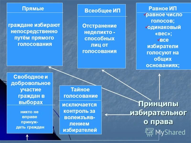 Тайное голосование граждан граждане выражают. Принципы прямого, равного и всеобщего голосования. Принципы всеобщих, прямых, тайных и равных выборов. Всеобщие прямые выборы. Свободное и добровольное участие в выборах это.