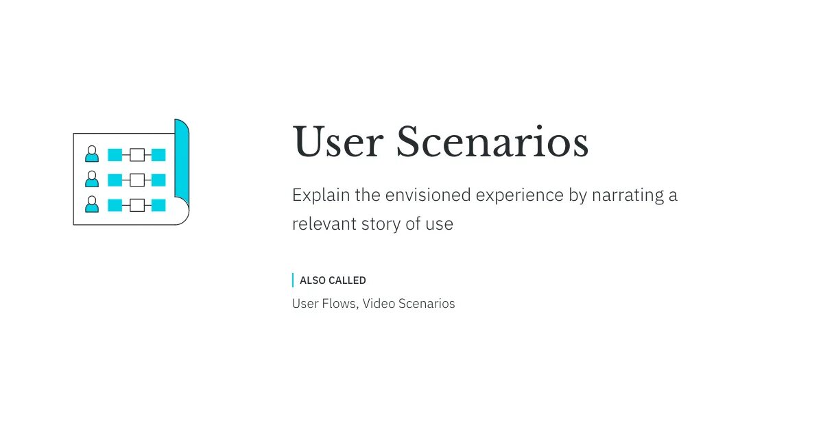 User scenario