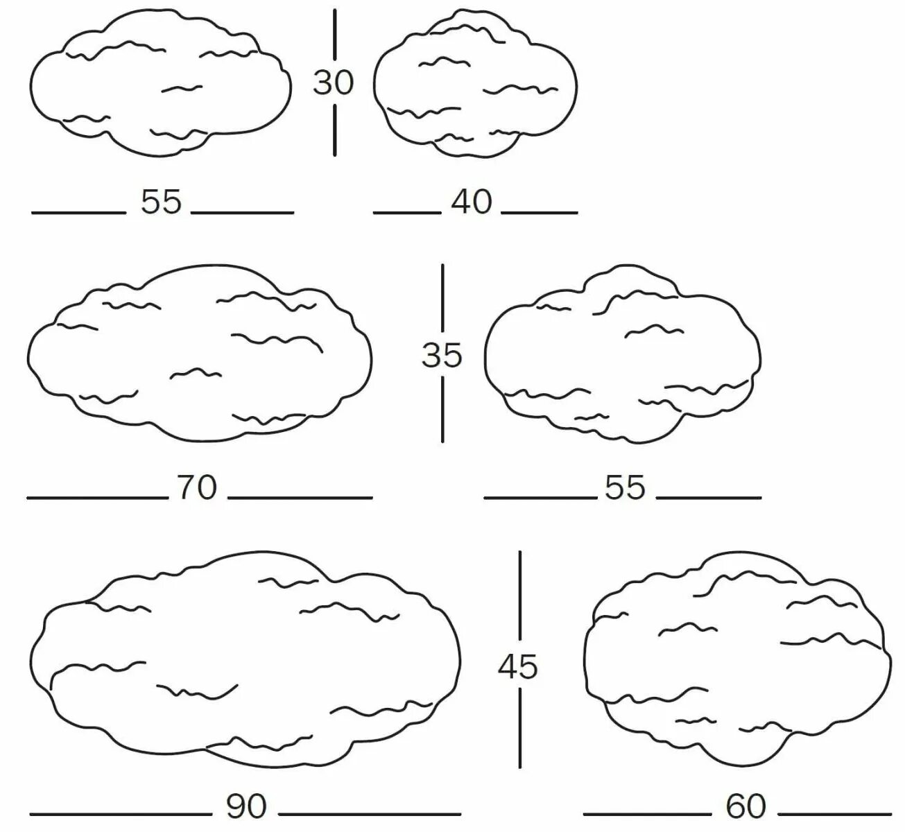 Облако 98 читать. Размер облака. Виды облаков для детей. Размер среднего облака. Размер блока.