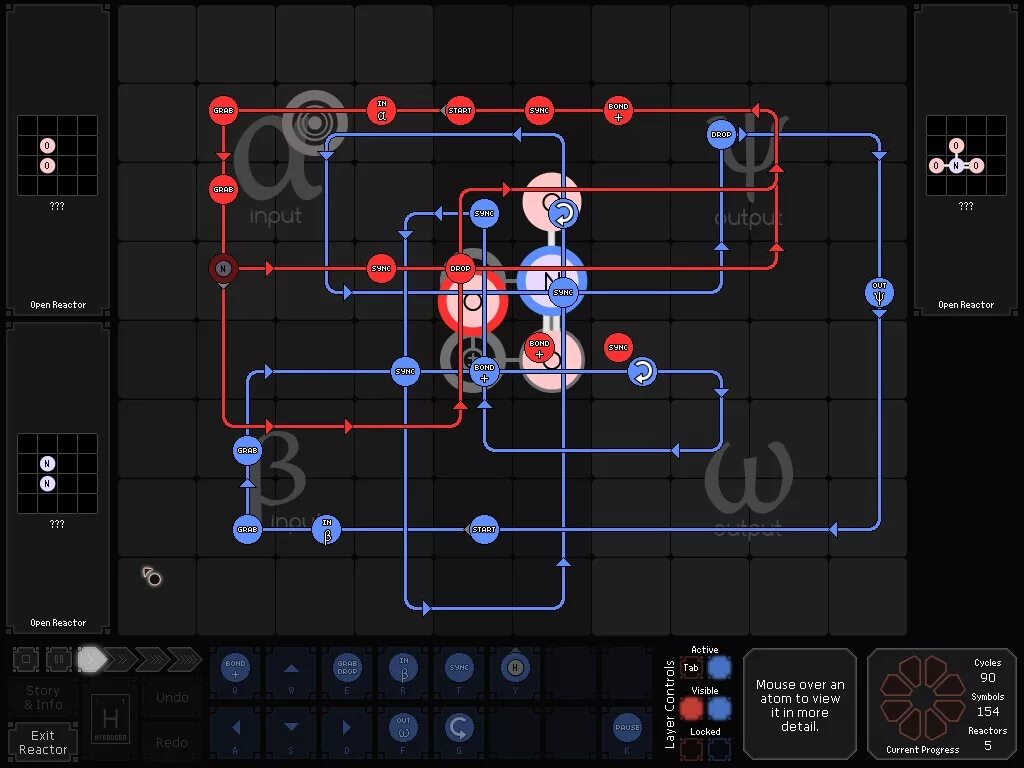 Reactor game. Reactor игра. программирование игр. spacechem. аин игра.