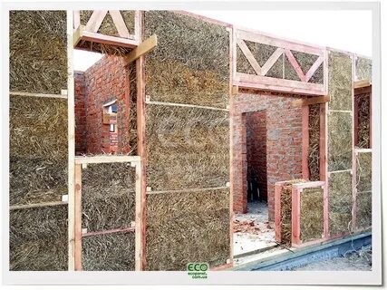 Дом из соломы: использование прессованных соломенных блоков, панелей для строите