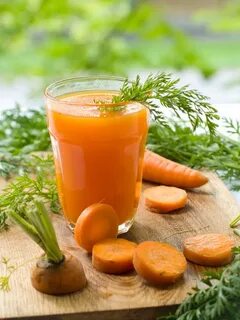 Сок моркови и сок чеснока