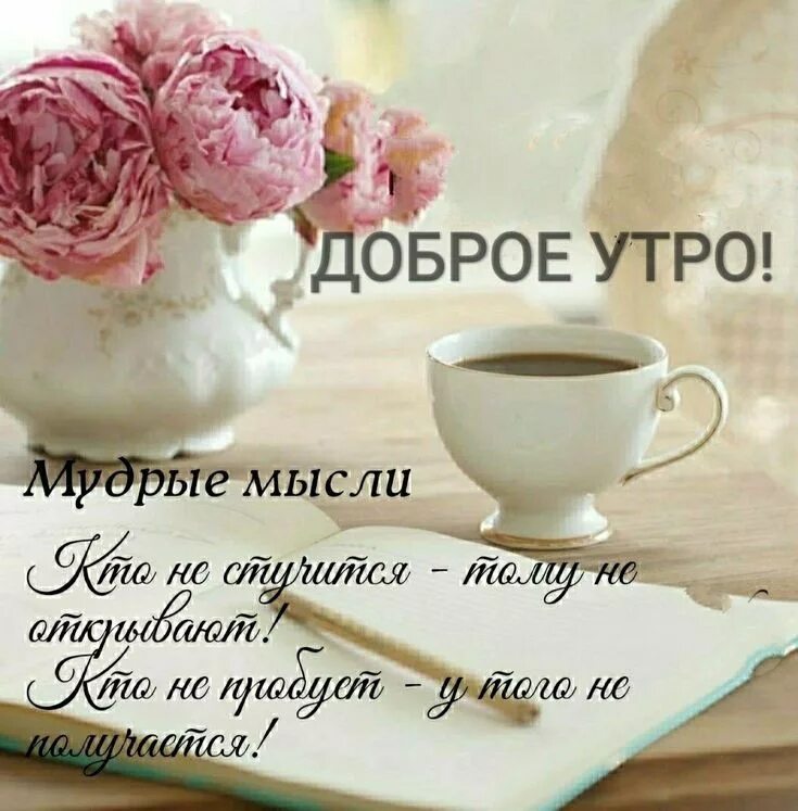Пин на доске Мудрые мысли Вдохновляющие цитаты, Утренние цитаты, Доброе утро