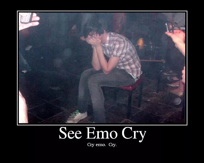 Анти эмо. Анекдоты про эмо. Emo is crying.
