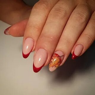 Дизайн ногтей миндаль короткие новинки осень
