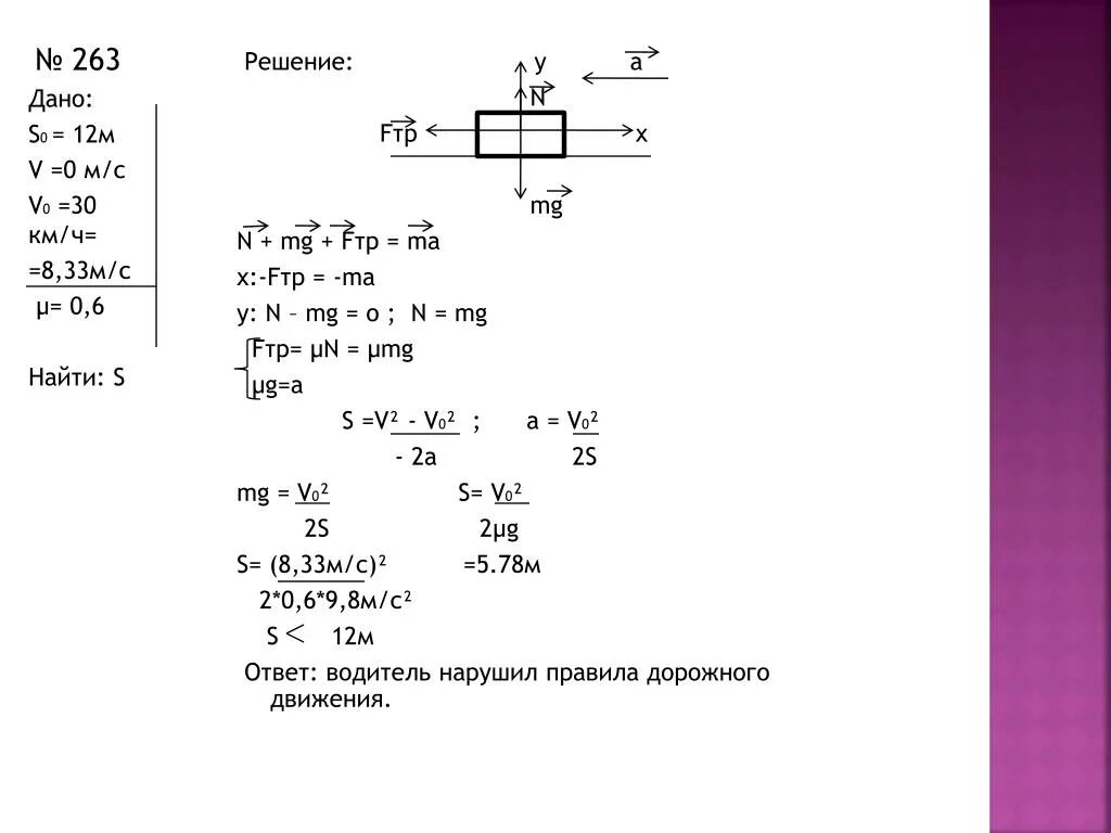 3 m 5 решение. A Fтр/m. A Fтр s. Fтр=n. Fтр MG.