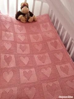 Детский плед спицами схема