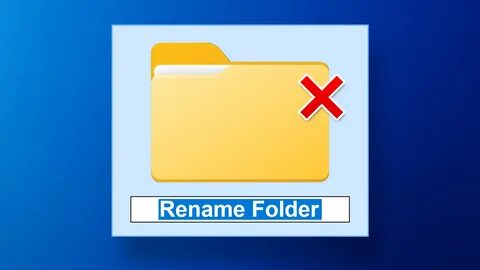 Rename folder