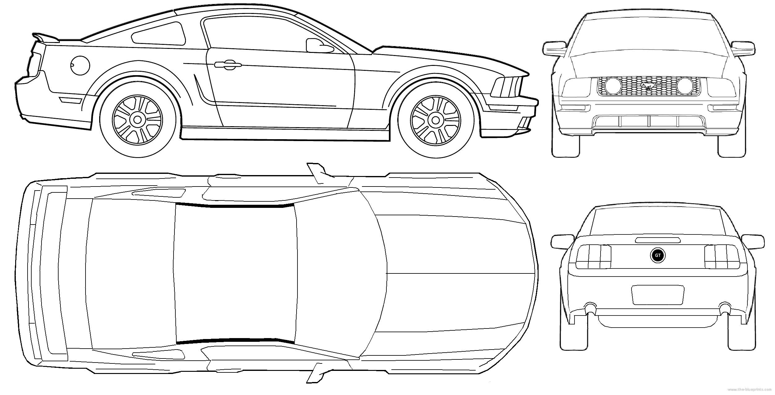 Референс машины. Ford Mustang Shelby gt500 Blueprints. Ford Mustang gt500 Blueprint. Форд Мустанг 2005 чертежи. Ford Mustang 2005 Blueprint.