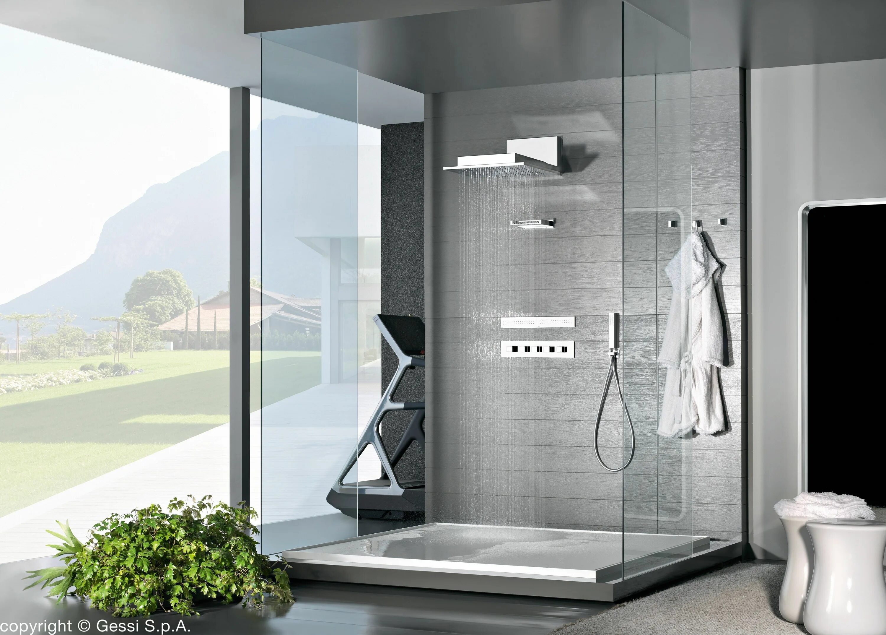 Душевая система Gessi Hi-Fi. Showers pool