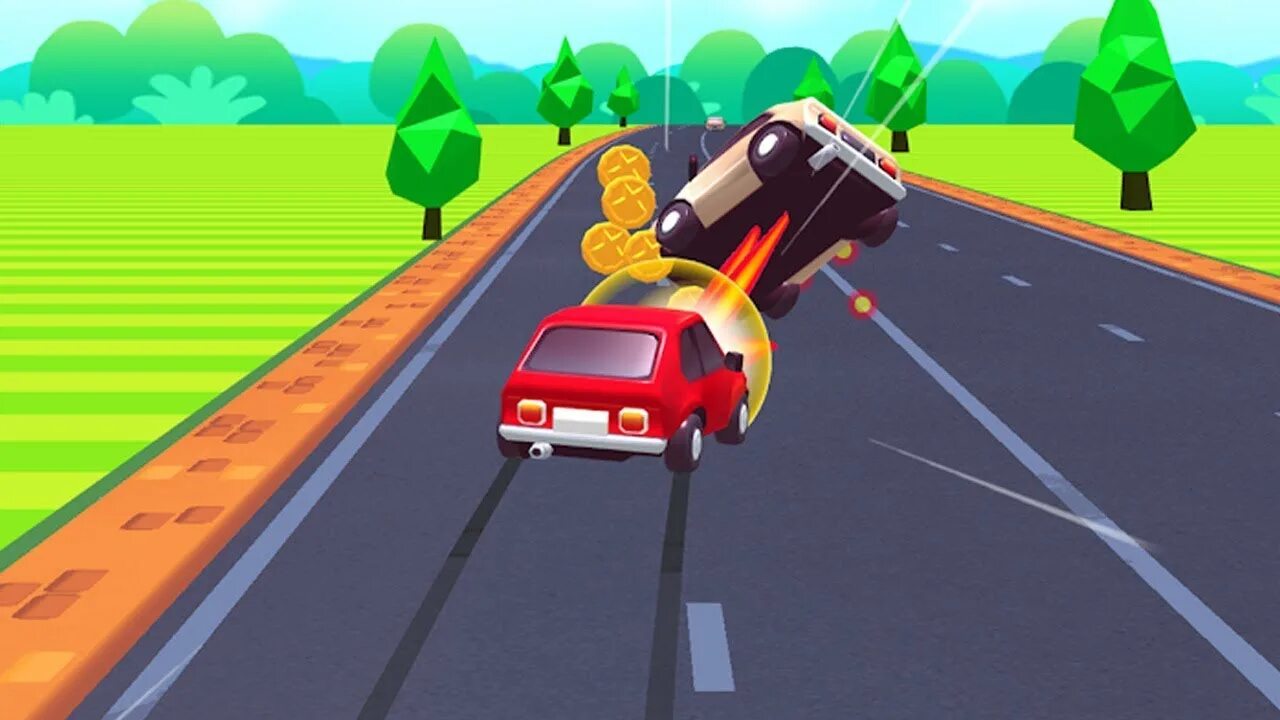 Столкновение игра. Road crash Racing - простейшие гоночки. Road crash 2.