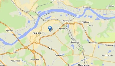 Кашира на карте