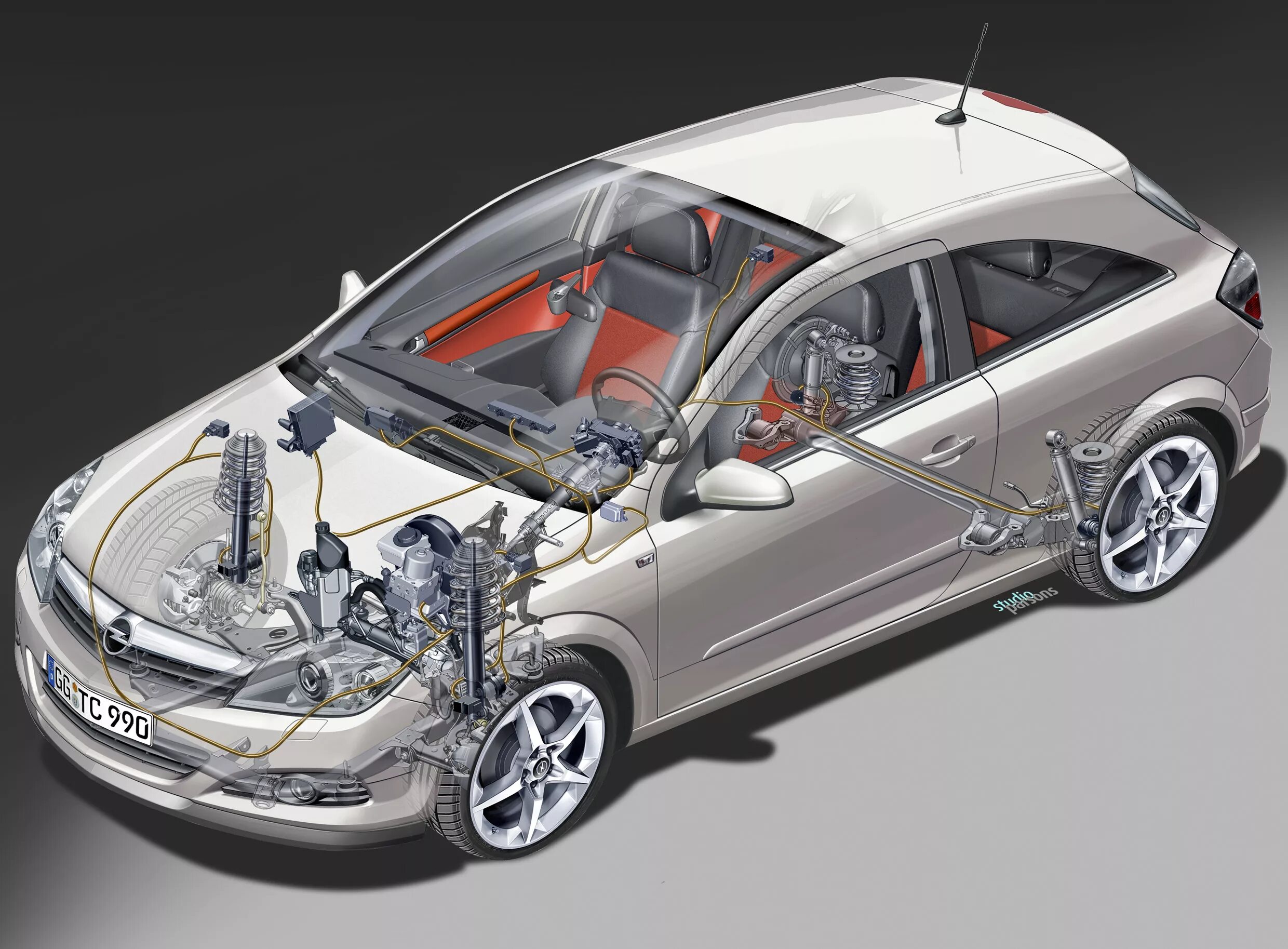 Устройства opel. Подвеска Opel Astra h GTC.