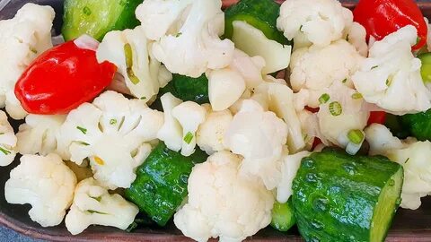 Как сделать салат из цветной капусты