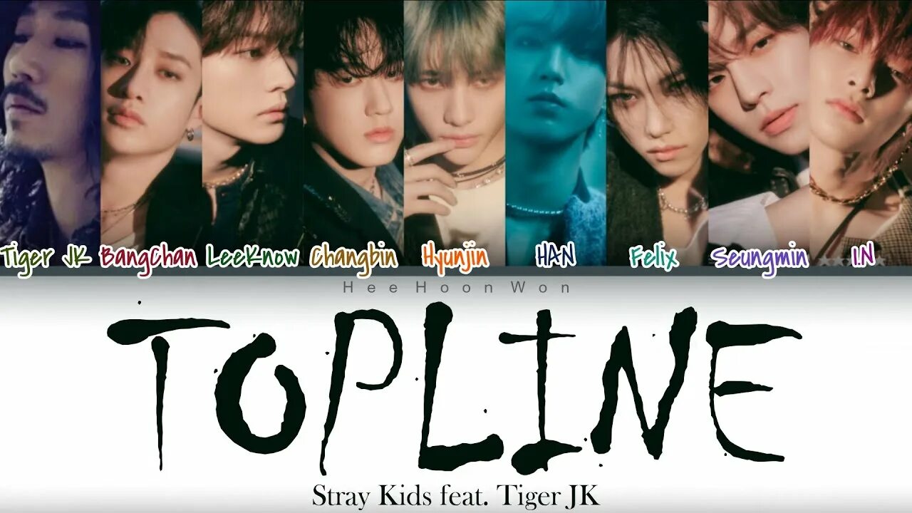 Слова песни stray kids. Цвет Stray Kids. Topline Stray Kids. Topline Stray Kids Tiger JK. Topline Stray Kids обложка.