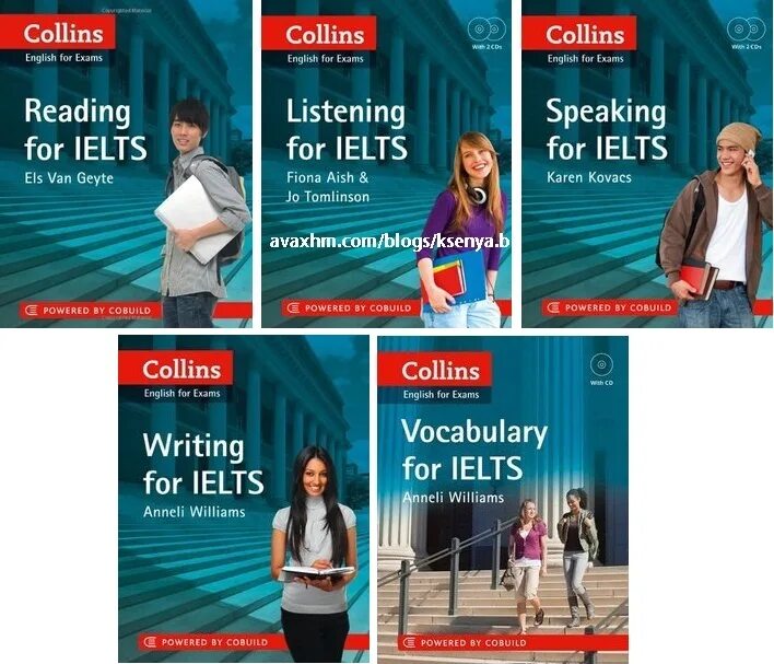 Exams vocabulary. Collins books for IELTS. Collins reading for IELTS. Collins Listening for IELTS. Speaking for IELTS.