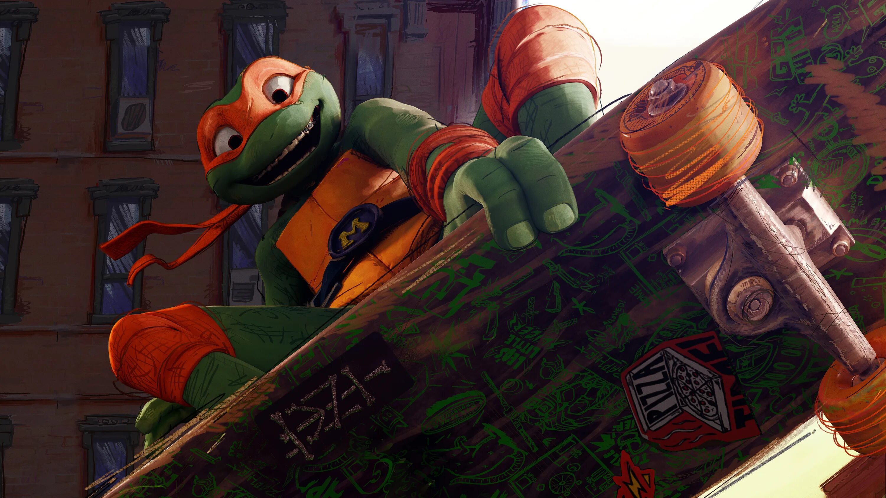 Черепашка 2025 трейлер. Teenage mutant ninja turtles: mutant mayhem. микеланджело черепашки-ниндзя 2025. tmnt mayhem. tmnt mutant mayhem.