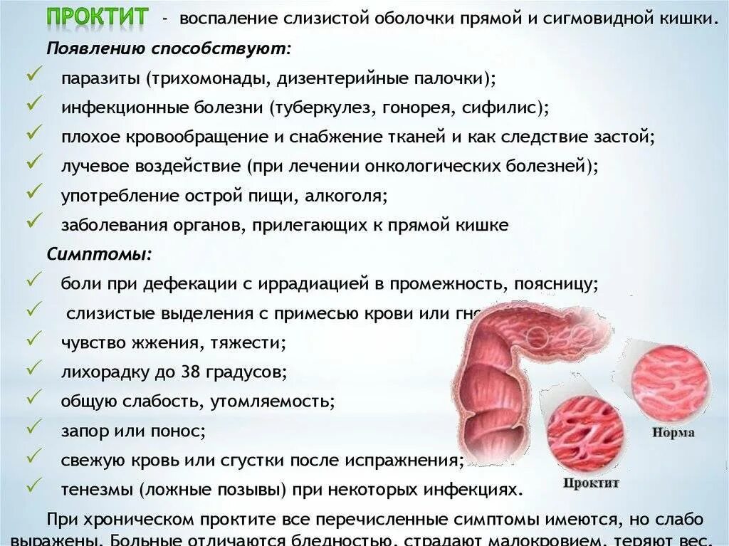 Диета при проктите прямой. Воспаление слизистой прямой кишки. Боли при воспалении прямой кишки.