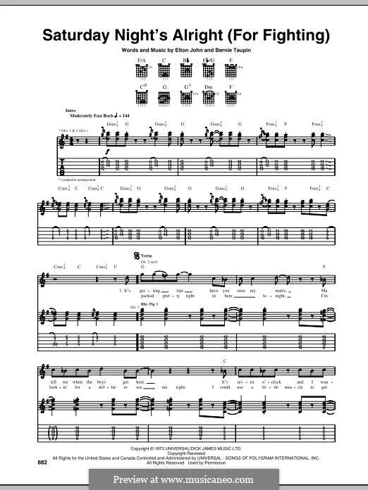 Элтон Джон Saturday Night's Alright for Fighting. Saturday Night Alright. Ноты песни it’s Alright. Elton John Saturday Night's Alright перевод. Johns saturday