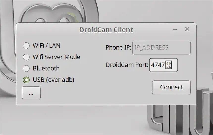 Droidcam client