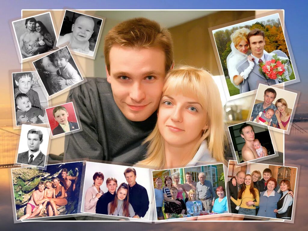 фотоколлаж из нескольких фотографий. коллаж из фото без регистрации. необычные коллажи. коллаж. красивый семейный коллаж.