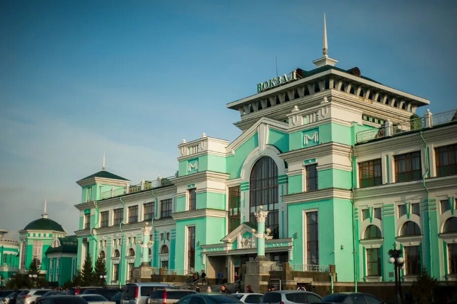 Омск с высоты Железнодорожный вокзал, Направления, Россия
