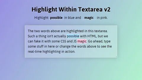 Text highlights