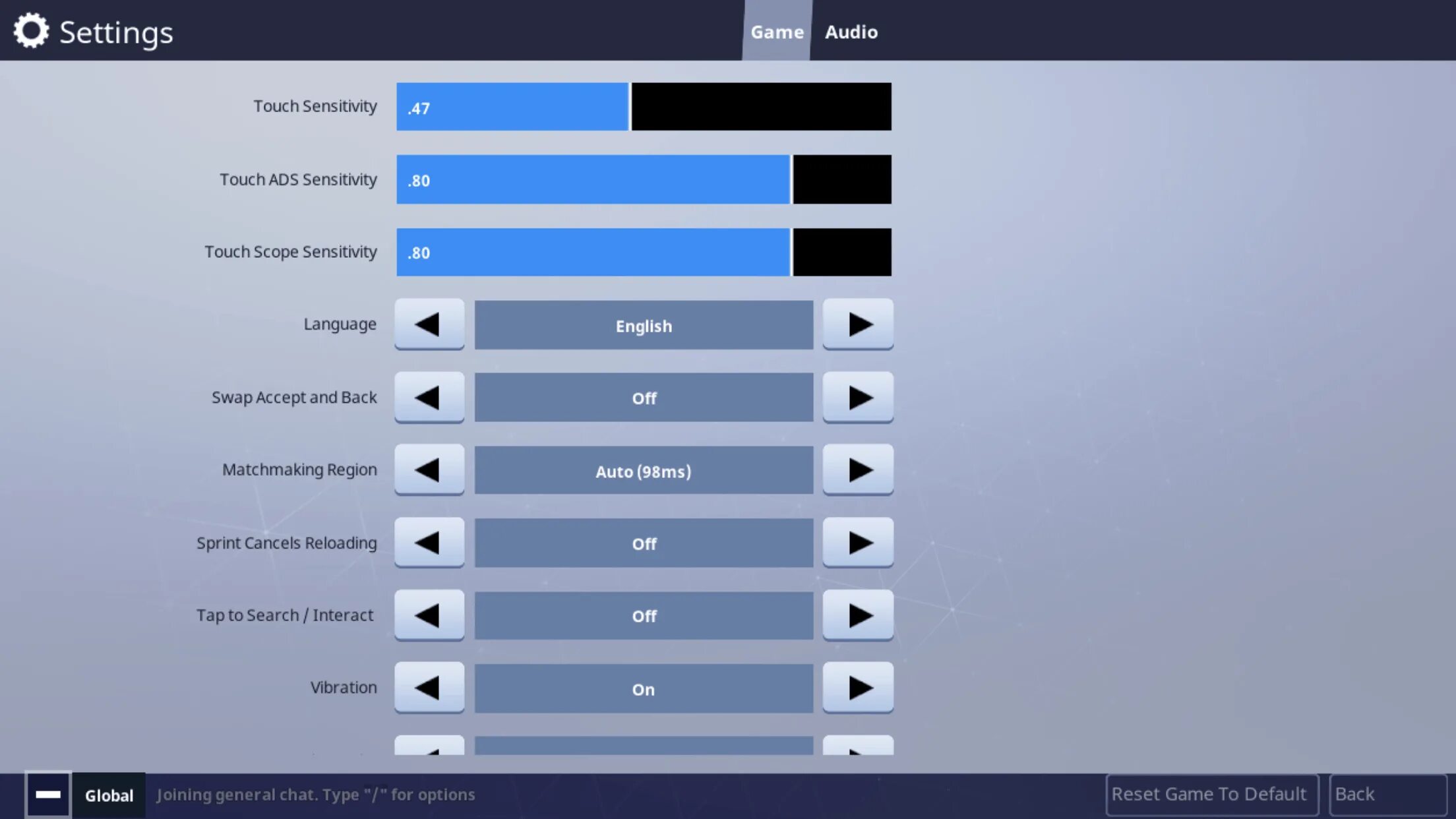 Как включить пинг в фортнайт. Чувствительность фортнайт. game settings audio. сенса фортнайт. стандартная чувствительность в фортнайт.