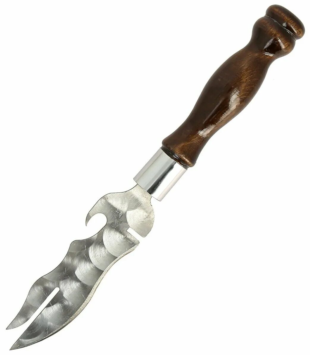 Нож-вилка для мяса BK-1014. Нож вилка с деревянной ручкой нерж для снятия мяса р3. Нож для шашлыка. Нож для шампуров. Нож шашлычный