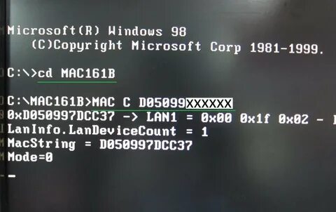 Invalid mac address