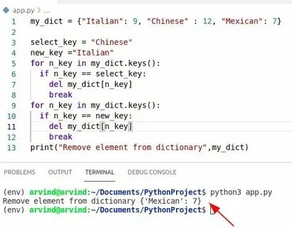 Удаление элемента по индексу python