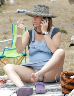 Pregnant upskirt