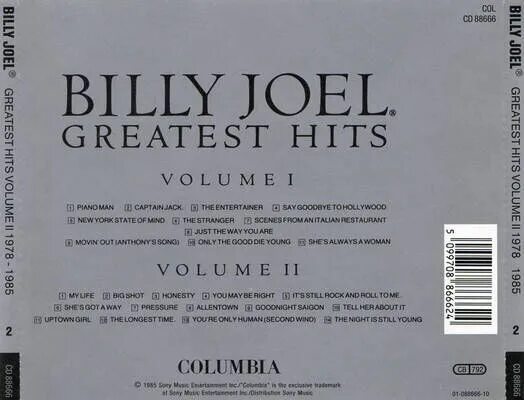 Matter of trust billy. Billy Joel / Greatest Hits Volume 1. Billy Joel CD. Billy Joel надпись. Billy Joel Greatest Hits Volume i Volume II.