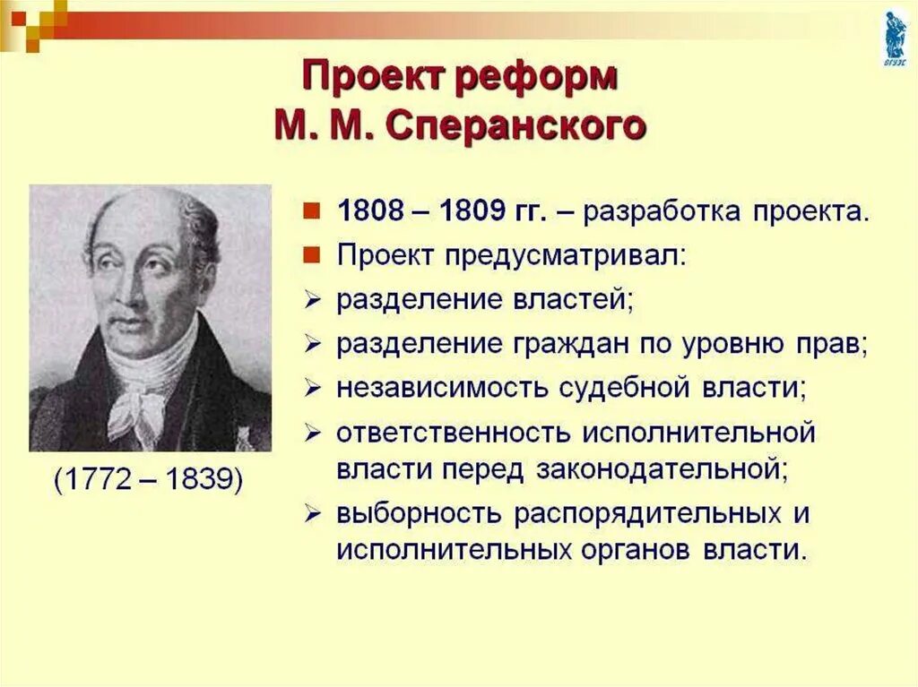 Проект реформы Сперанского 1809. 1809 План государственного преобразования Сперанского. План государственного преобразования м.м Сперанского реформы. Проект м м Сперанского. Реформы сперанского результаты