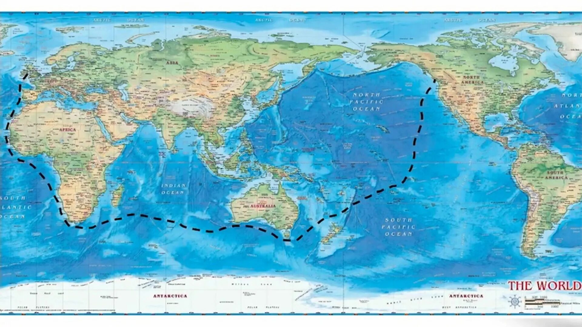 13 географическая карта. Мировой океан физическая карта.